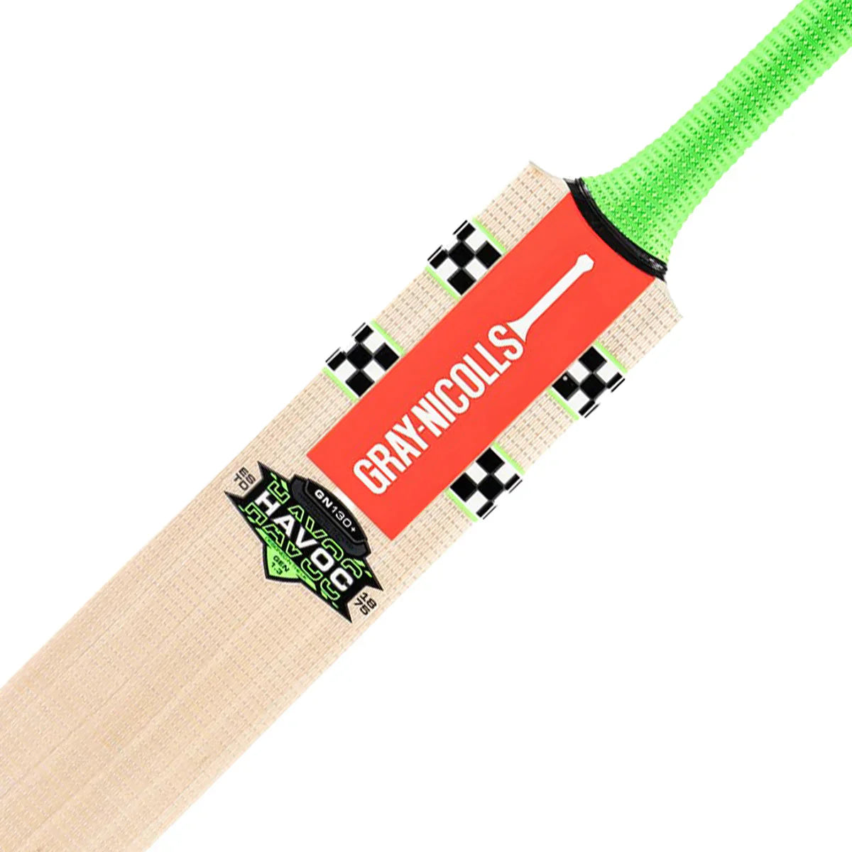 Gray-Nicolls Havoc 1.3 GN130+ junior cricket bat full blade showing large sweet spot