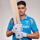 Versant Pro DG Pittard Leather Cricket Batting Gloves with premium leather palm, traditional sausage-finger design, high-density protection, and superior grip for cricket batting.